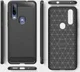 Motorola One Action Geborsteld TPU Hoesje Rood afbeelding 9