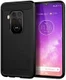 Motorola One Zoom Geborsteld TPU Hoesje Zwart afbeelding 1