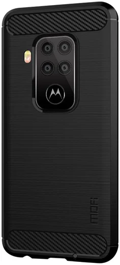 Motorola One Zoom Geborsteld TPU Hoesje Zwart afbeelding 6
