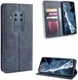 Motorola One Zoom Vintage Portemonnee Hoesje Blauw afbeelding 1