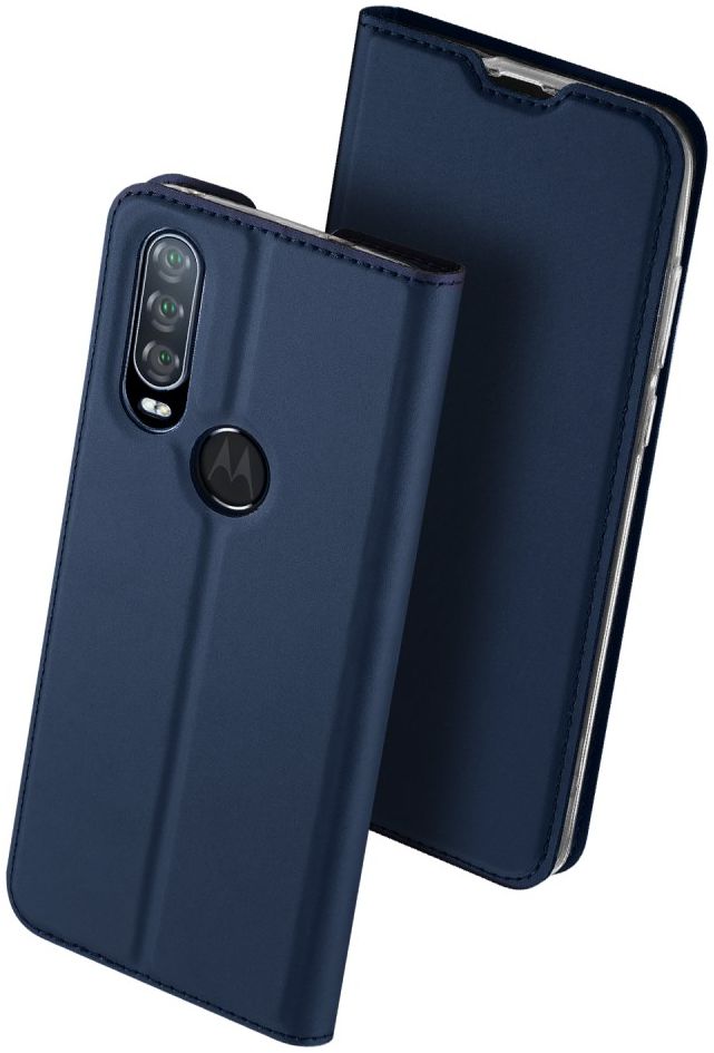 Dux Ducis Skin Pro Series Motorola One Action Bookcase Blauw afbeelding 1