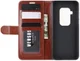 Motorola One Zoom Crazy Horse Leren Portemonnee Hoesje Bruin afbeelding 6
