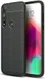 Motorola Moto G8 Plus Hoesje TPU Met Leren Textuur Zwart afbeelding 1