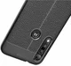 Motorola Moto G8 Plus Hoesje TPU Met Leren Textuur Zwart afbeelding 4