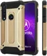 Motorola Moto G8 Plus Hybride Hoesje Goud afbeelding 2