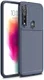 Motorola Moto G8 Plus Siliconen Carbon Hoesje Blauw afbeelding 1