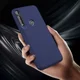 Motorola Moto G8 Plus Twill Slim Texture Back Cover Blauw afbeelding 6