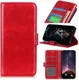 Motorola One Macro Crazy Horse Leren Portemonnee Hoesje Rood afbeelding 3