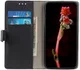 Motorola One Macro Lychee Portemonnee Hoesje met Standaard Zwart afbeelding 1