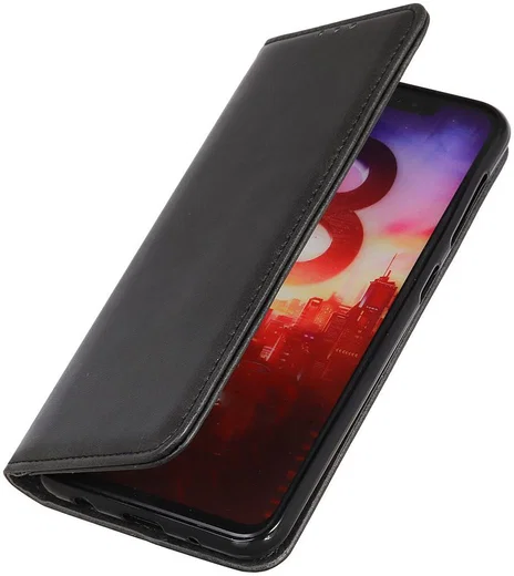 Motorola One Macro Splitleren Portemonnee Hoesje Zwart afbeelding 7