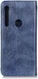 Motorola One Macro Crazy Horse Portemonnee Hoesje Leer Blauw afbeelding 3