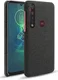 Motorola Moto G8 Plus Stof Hard Back Cover Zwart afbeelding 1