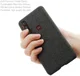 Motorola Moto G8 Plus Stof Hard Back Cover Zwart afbeelding 4
