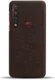 Motorola Moto G8 Plus Stof Hard Back Cover Coffee afbeelding 3