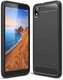 Xiaomi Mi Redmi 7A Geborsteld TPU Hoesje Zwart afbeelding 1