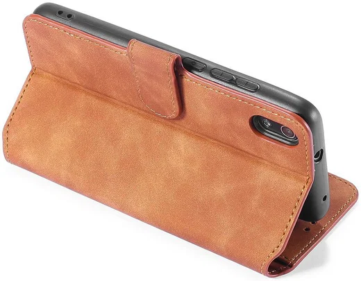 DG Ming Retro Portemonnee Xiaomi Redmi 7A Hoesje Bruin afbeelding 3