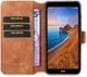 DG Ming Retro Portemonnee Xiaomi Redmi 7A Hoesje Bruin afbeelding 1