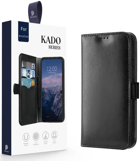 Dux Ducis Kado Series Xiaomi Mi A3 Portemonnee Hoesje Zwart afbeelding 5