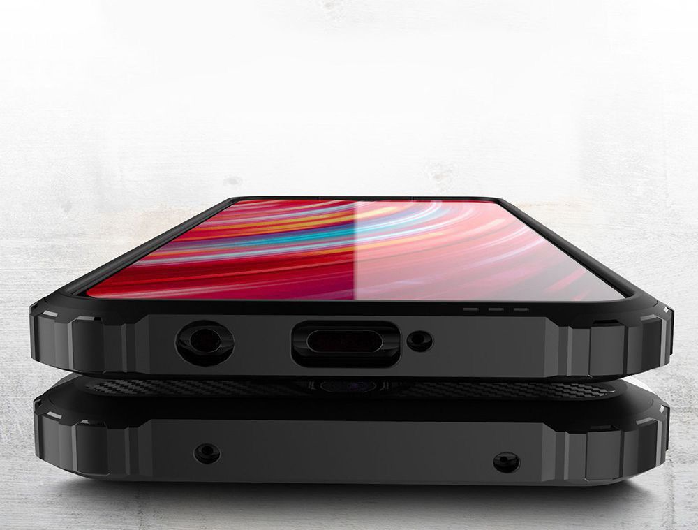 Xiaomi Redmi Note 8 Pro Armor Guard Hybrid Case Zwart afbeelding 5