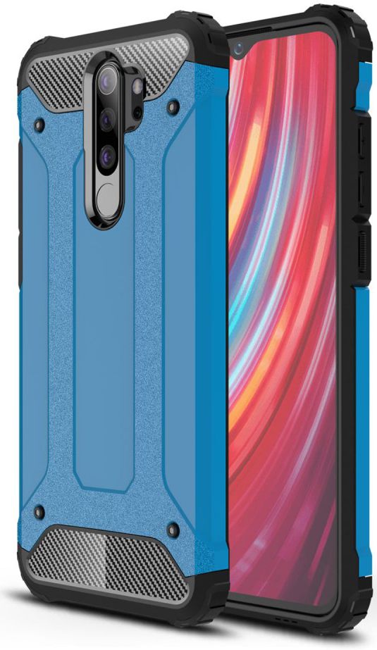Xiaomi Redmi Note 8 Pro Armor Guard Hybrid Case Baby Blauw afbeelding 1