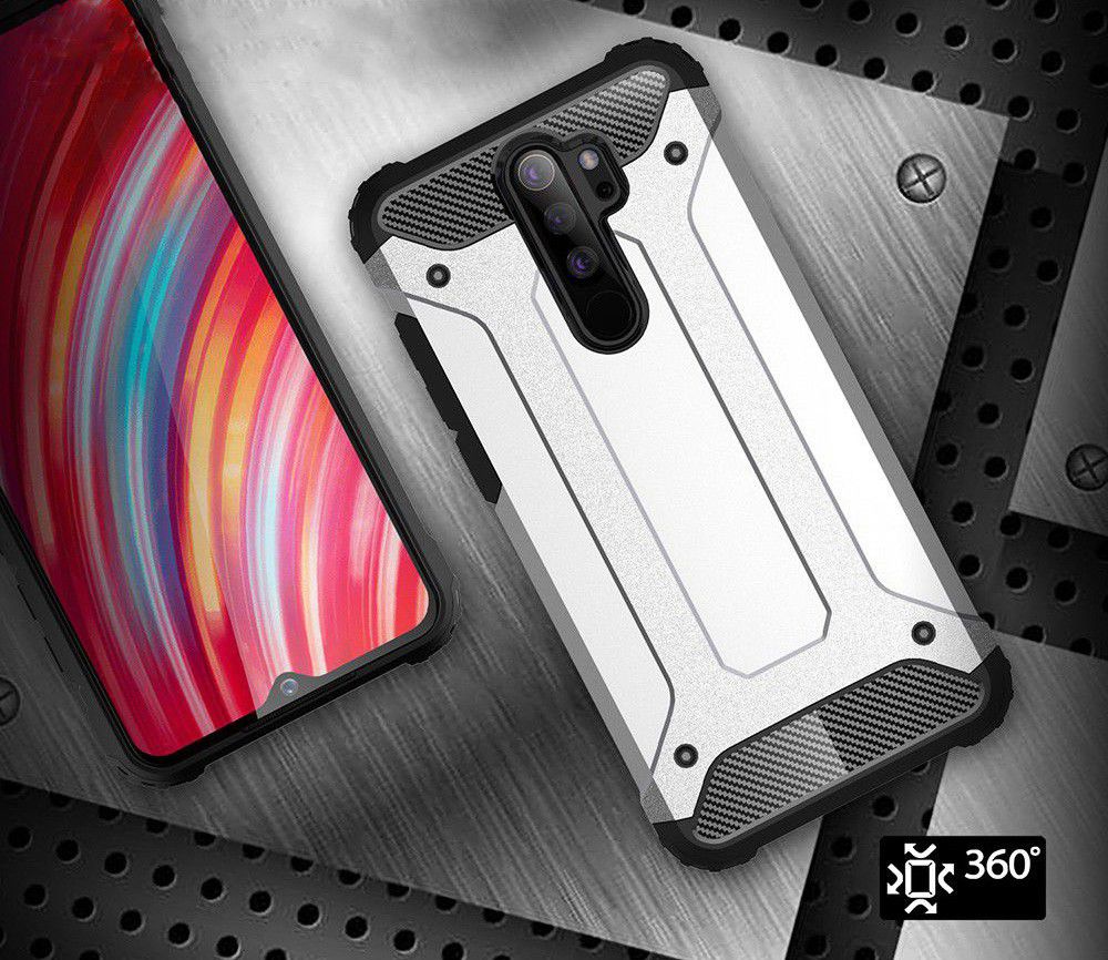 Xiaomi Redmi Note 8 Pro Armor Guard Hybrid Case Baby Blauw afbeelding 6