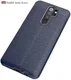 Redmi Note 8 Pro Litchi Kunstleren Textuur TPU Hoesje Blauw afbeelding 2
