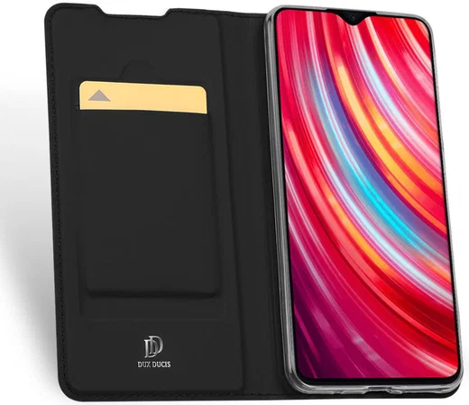 Dux Ducis Xiaomi Redmi Note 8 Pro Bookcase Hoesje Zwart afbeelding 2