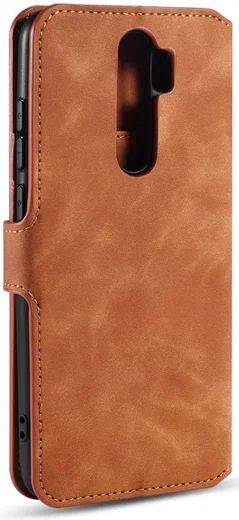 Xiaomi Redmi Note 8 Pro Retro Portemonnee Hoesje Bruin afbeelding 6