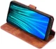 Xiaomi Redmi Note 8 Pro Retro Portemonnee Hoesje Bruin afbeelding 3