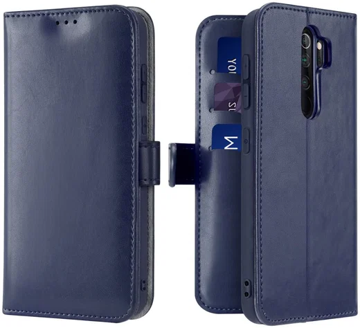 Dux Ducis Kado Series Xiaomi Redmi Note 8 Pro Portemonnee Hoesje Blauw afbeelding 4