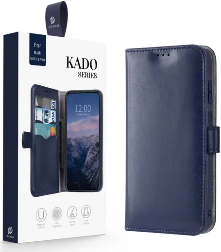Dux Ducis Kado Series Xiaomi Redmi Note 8 Pro Portemonnee Hoesje Blauw afbeelding 8