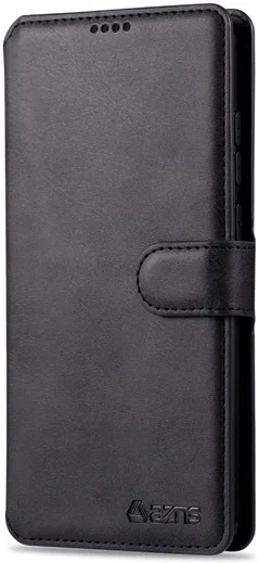 Xiaomi Redmi Note 8 Pro AZNS Portemonnee Stand Hoesje Zwart afbeelding 3