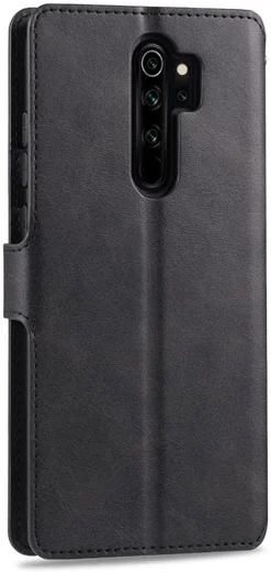 Xiaomi Redmi Note 8 Pro AZNS Portemonnee Stand Hoesje Zwart afbeelding 4