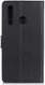 Alcatel 3X 2019 Litchi Skin Leren Portemonnee Hoesje Zwart afbeelding 6