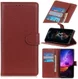 Alcatel 3X 2019 Litchi Skin Leren Portemonnee Hoesje Bruin afbeelding 11