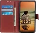 Alcatel 3X 2019 Litchi Skin Leren Portemonnee Hoesje Bruin afbeelding 2