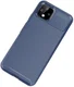 Google Pixel 4 XL Siliconen Carbon Hoesje Blauw afbeelding 2