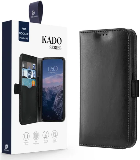 Dux Ducis Kado Series Google Pixel 4 XL Portemonnee Hoesje Zwart afbeelding 3