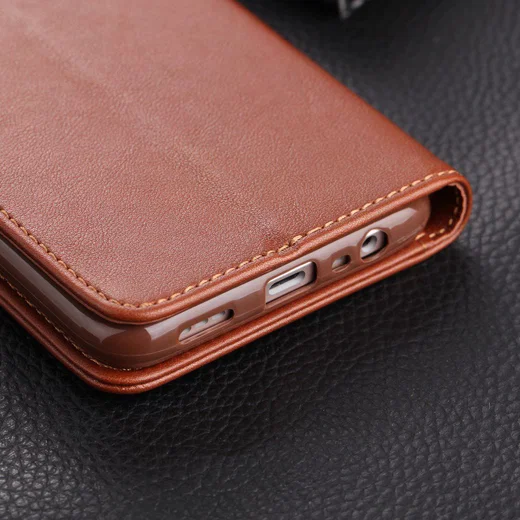 AZNS Oppo A5 / A9 2020 Portemonnee Stand Hoesje Bruin afbeelding 7