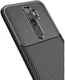 Oppo A5 / A9 2020 Siliconen Carbon Hoesje Zwart afbeelding 4