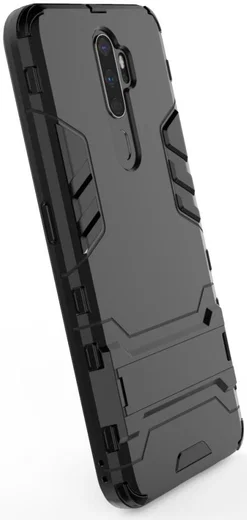 Oppo A9 (2020) Hybrid Kickstand Hoesje Zwart afbeelding 8