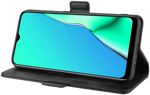 Oppo A5 / A9 (2020) Stand Portemonnee Hoesje Zwart afbeelding 6