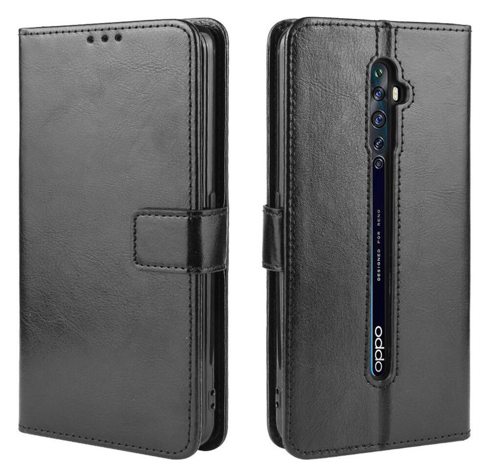 OPPO Reno 2Z Book Case Portemonnee Hoesje Zwart afbeelding 3