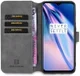 DG Ming Retro Portemonnee OnePlus 7T Hoesje Grijs afbeelding 1