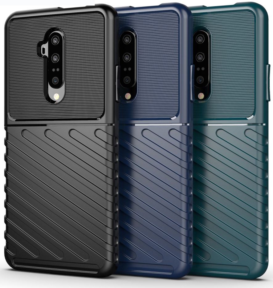 OnePlus 7T Pro Twill Texture Hoesje Groen afbeelding 4