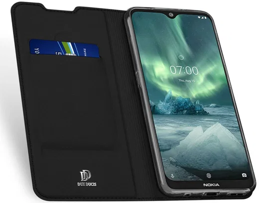 Dux Ducis Premium Book Case Nokia 6.2 / 7.2 Hoesje Zwart afbeelding 4