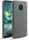 Nokia 7.2 Stof Hard Back Cover Grijs afbeelding 1