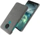 Nokia 7.2 Stof Hard Back Cover Grijs afbeelding 2