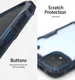Ringke Fusion X Google Pixel 4 Hoesje Transparant / Blauw afbeelding 3
