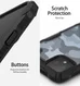 Ringke Fusion X Design Google Pixel 4 Hoesje Camo Zwart afbeelding 4